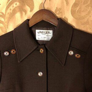 Jaeger Vintage Dark Chocolate Wool Suit Jacket
